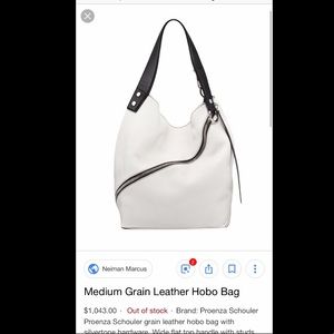 Proenza Schouler white hobo shoulder bag medium